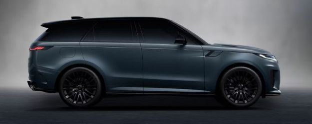 Black Range Rover Sport shown in side profile