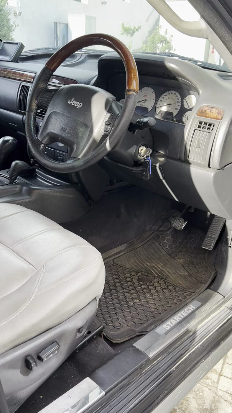 Jeep interior before detailing