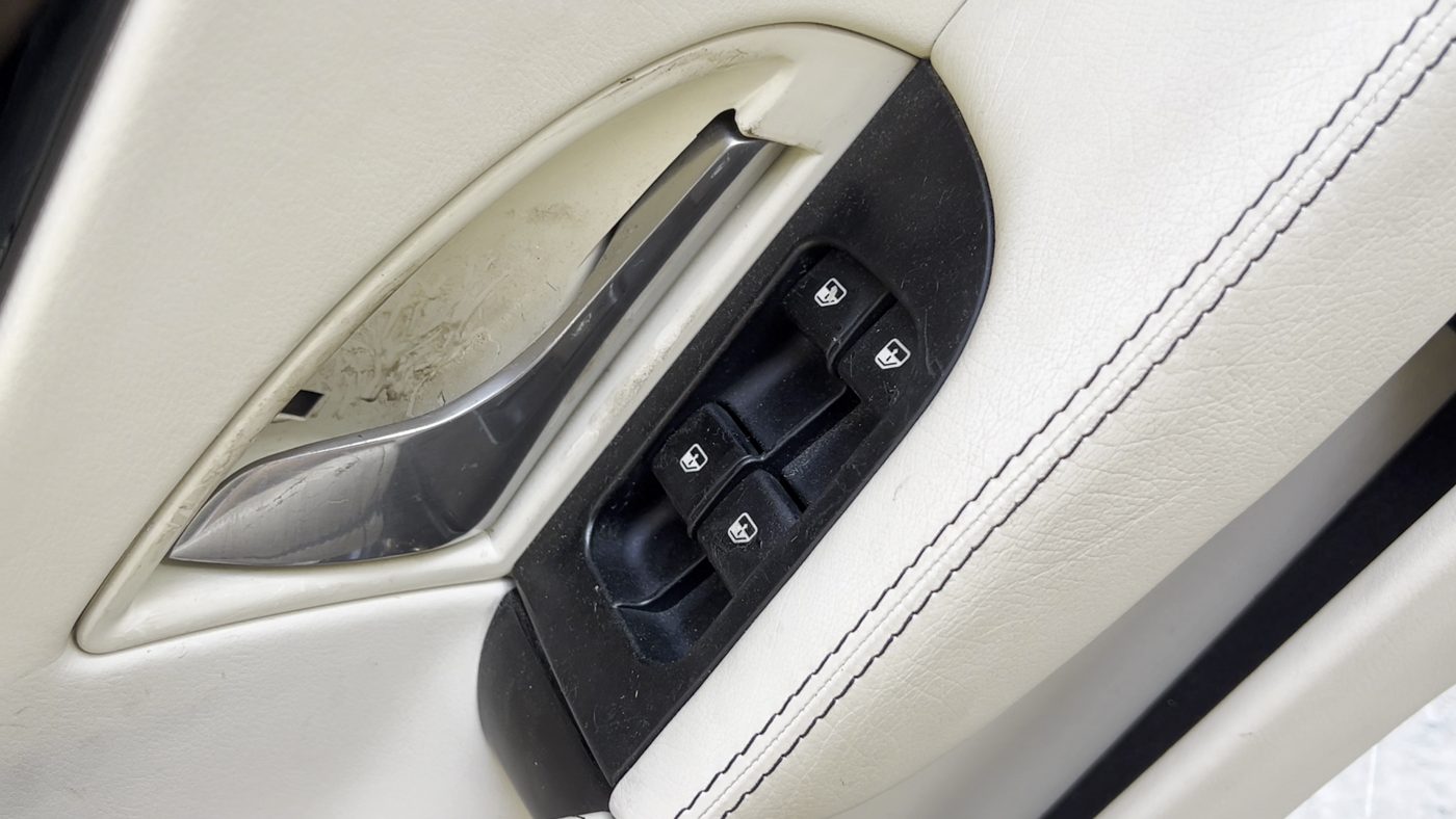 Maserati door before detailing