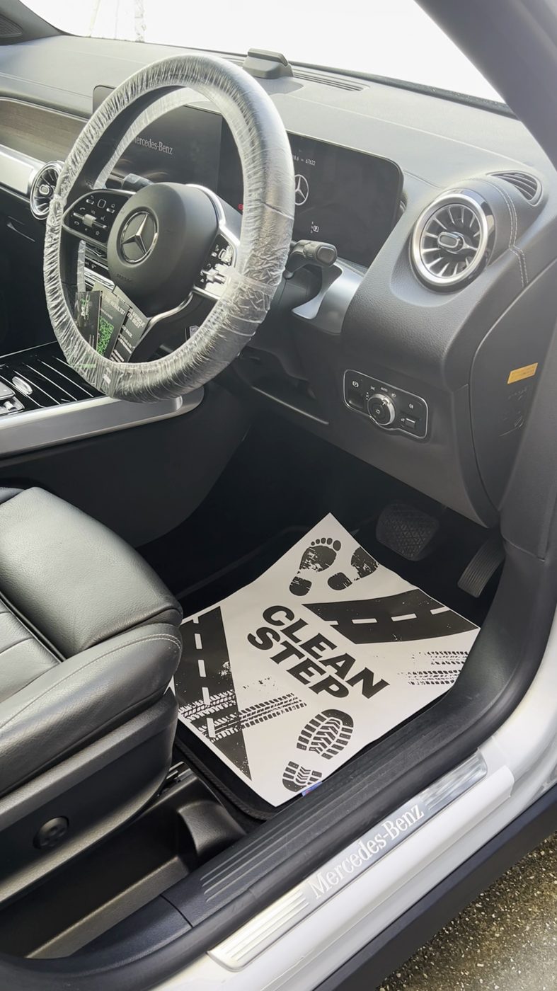Mercedes interior after detailing