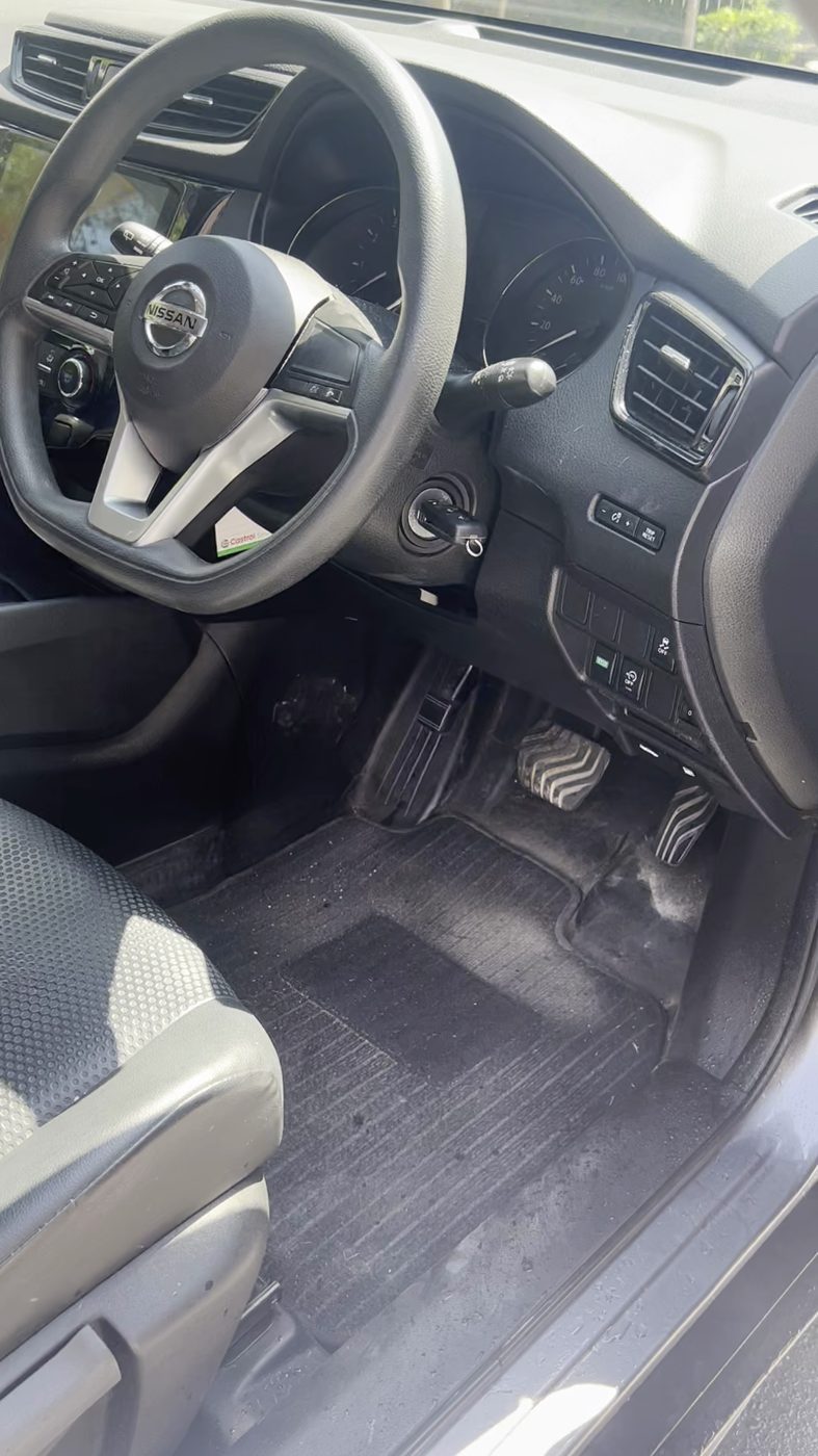 Nissan interior before detailing