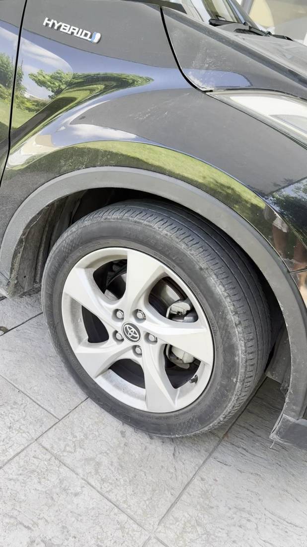 Detailed Toyota C-HR alloy wheel